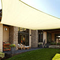 LOVE STORY Custom Size 4'x10' Butter Cream Sun Shade Sail Rectangle UV Block by LOVESTORY