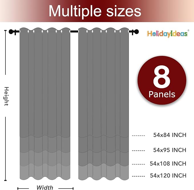 HolidayIdeas Grommet Outdoor Curtains - Image 4