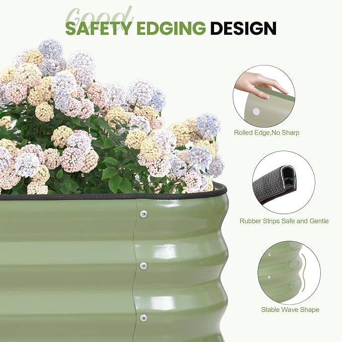 5-in-1 Adjustable Raised Garden Bed Kit | Galvanized Planter Boxes - Image 4