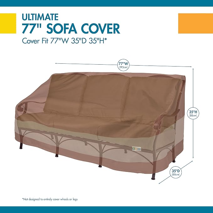 Duck Covers® Ultimate Waterproof Outdoor Loveseat and Sofa Cover - Image 3