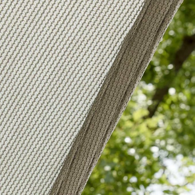 Amgo 16' x 16' x 22.6' Grey Right Triangle Sun Shade Sail UPF50+ Canopy Awning - Image 8