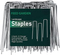 FEED GARDEN 6 Inch 200 Pack Galvanized Landscape Staples 11 Gauge Anti-Rust by FEEDGARDEN