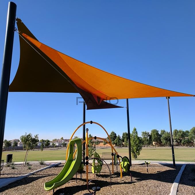 Patio Paradise 19' x 19' x 19' Sun Shade Sail Triangle Canopy Shade Cloth - Image 5