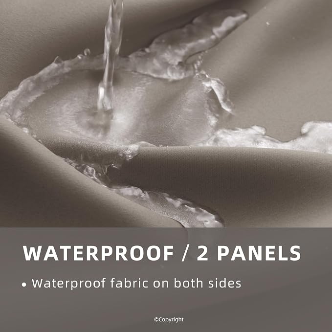 Waterproof Outdoor Curtain W105 x L108 - Image 2