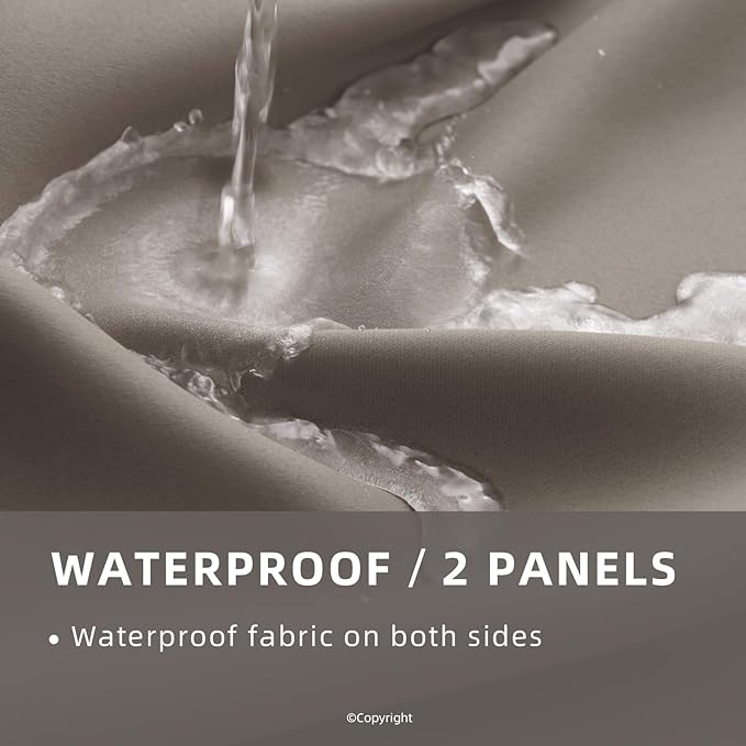 Waterproof Outdoor Curtain W105 x L95 - Image 2