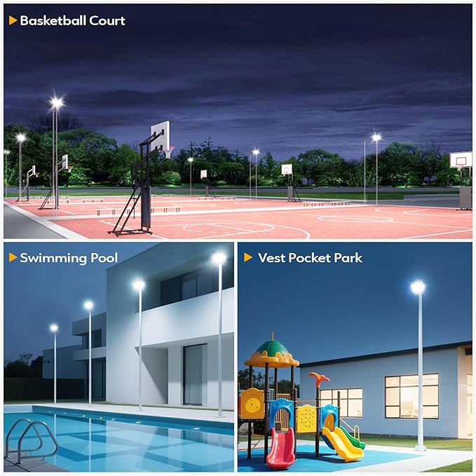 4 Pack LED Flood Lights Outdoor, 100W 10000LM Super Bright Floodlight Outside - Image 7