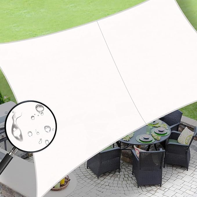 LOVE STORY Rectangle 4'x8' Waterproof Sun Shade Sail Canopy UV Block by LOVESTORY