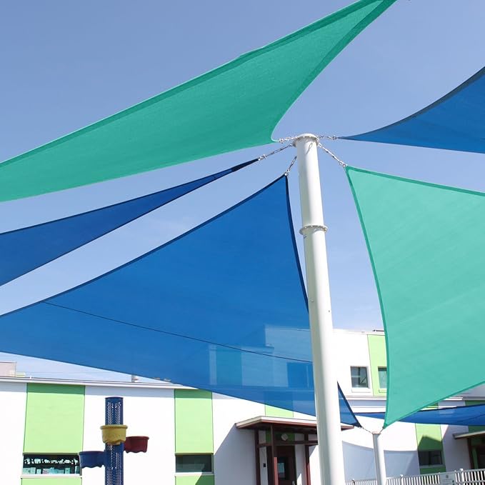 E&K Sunrise 12' x 12 x '12' Sun Shade Sail Triangle Canopy Shade Cover UV Block - Image 8