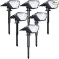 Biling Solar Spot Lights Outdoor, 2-in-1 Solar Landscape Lights 12 LED Bulbs by biling
