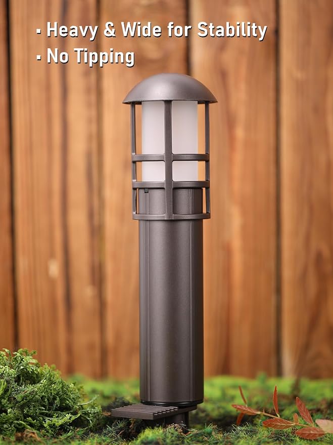 LEONLITE 8-Pack Low Voltage Landscape Lights Pathway, 3W 12V LED Path Lights - Image 5
