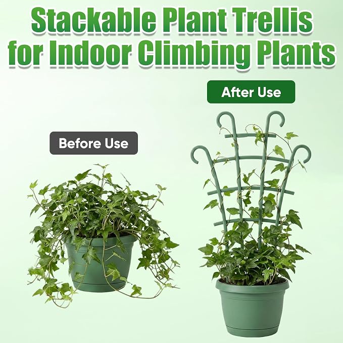 5 Pcs Trellis for Potted Plants, Stackable Plant Trellis for Climbing Plants - Image 3