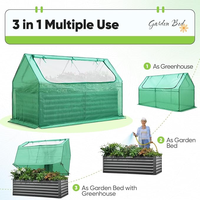Quictent Raised Garden Bed Galvanized Raised Beds - Image 3