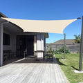 SUNNY GUARD Custom Size 12'x24' Butter Cream Sun Shade Sail Rectangle UV Block by SUNNYGUARD