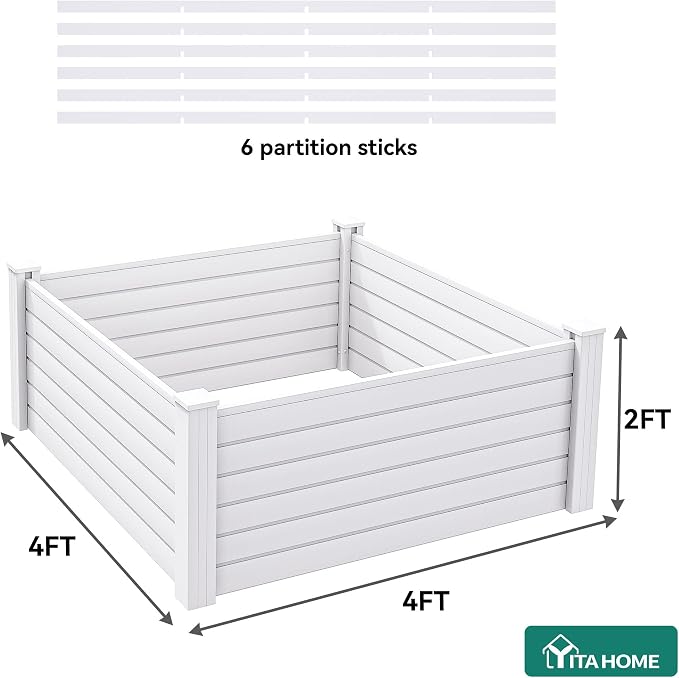 YITAHOME 4x4x2 FT Plastic Raised Garden Bed Kit, Large Outdoor Above Ground - Image 8