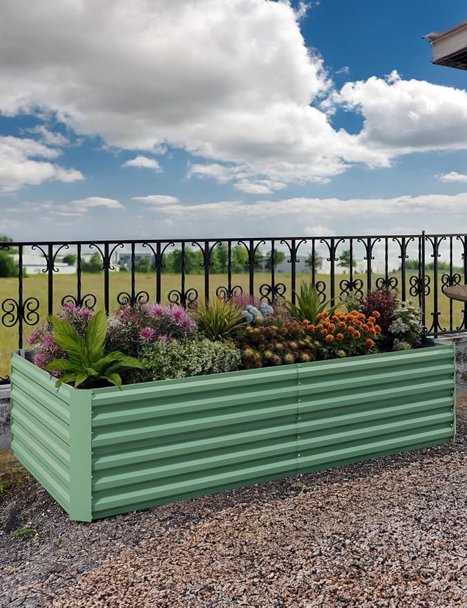 CABIHOME 2 Pcs 8x4x2 Ft Galvanized Raised Garden Bed, Deep Root Planter Box - Image 2