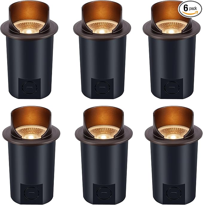 CLOUDY BAY 9W Well Lights Landscape LED In Ground Outdoor, Shielded Top by CLOUDYBAY