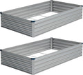 Vengarus 8x4x1FT Galvanized Raised Garden Bed Kit, Outdoor Metal Planter Box by Vengarus