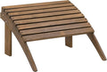 Linon Home Dcor Linon Adirondack Woodstock Ottoman, Teak Stain, 21.6"W x by Linon