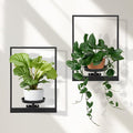Wall Plant Holder Window Plant Shelves Set of 2, Wall Planters by STORENIZATION