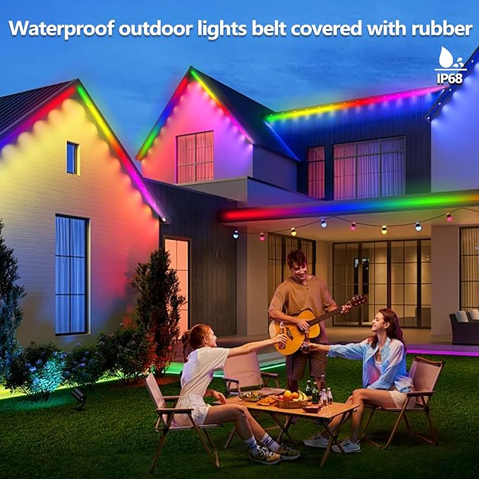 100FT Outdoor LED Strip Light Waterproof, IP68 Outside RGB+IC Light Strip - Image 5