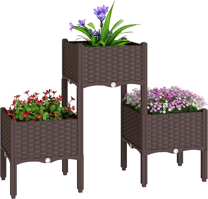 Outsunny Plastic Raised Garden Bed by Outsunny