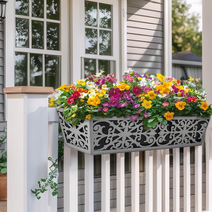 6 Pack 24 Inch Window Boxes Planter - Image 6