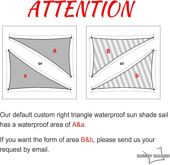 SUNNY GUARD Waterproof Sun Shade Sail 10'x18'x20.6' Turquoise Blue Right - Image 2