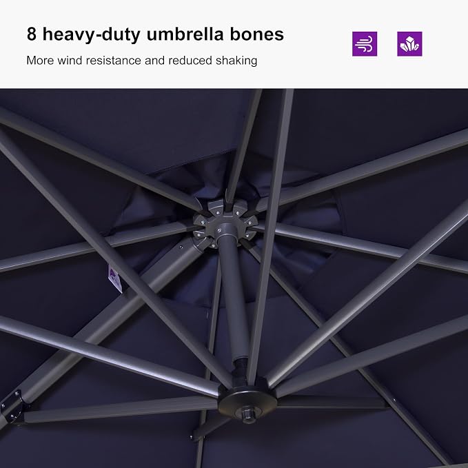 PURPLE LEAF 10'×13' Patio Umbrella - Image 6