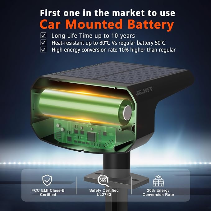 Solar Spotlights, Super Bright LED, 2 CCT Warm & Cool Light, Solarspot Lights - Image 3