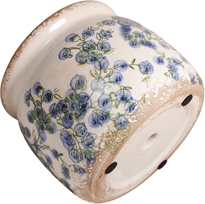 Ceramic Planters Spring Decor, 6.29in Country Cottage Plant Pots - Image 5