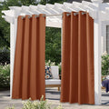 NICETOWN Patio Outdoor Waterproof Curtain, Rustproof Grommet Thermal Insulated by NICETOWN