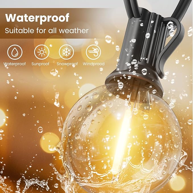 RTTY Classic Series 200FT Outdoor String Lights Expandable System - Image 4