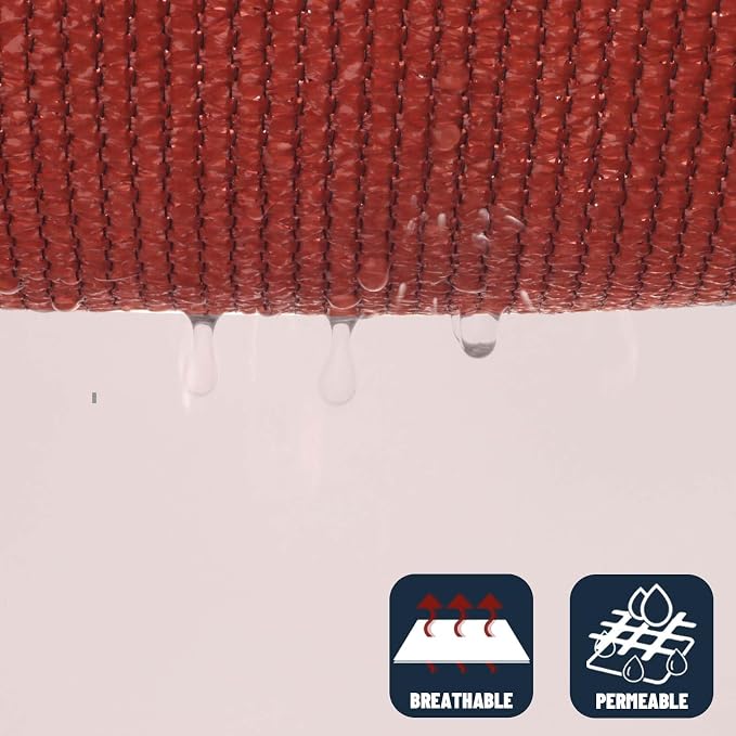 SUNNY GUARD Custom Size 8'x15' Terra Red Sun Shade Sail Rectangle UV Block Shade - Image 5