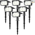 Solar Spot Lights Outdoor with 60 LED & Auto On/Off, 6 Pack Solar Lights by Unknown