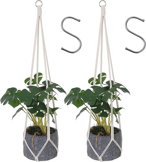 2 Pcs Hanging Planter Macrame Plant Hanger by Unknown