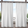 Exclusive Home Cabana Solid Indoor/Outdoor Light Filtering Hook-and-Loop Tab by Exclusive+Home