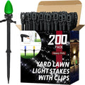 200 Pack Christmas Light Stakes 8.5"-10" by koneboss