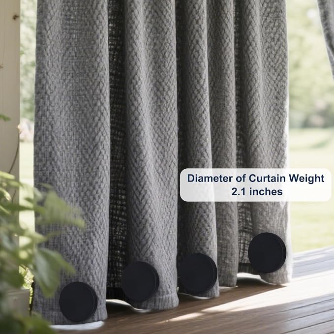 2LB Heavy Duty Outdoor Curtain Weights, Strong Magnetic Gazebo Curtain Weights - Image 5