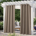 NICETOWN Morandi Brown Outdoor Curtains by NICETOWN