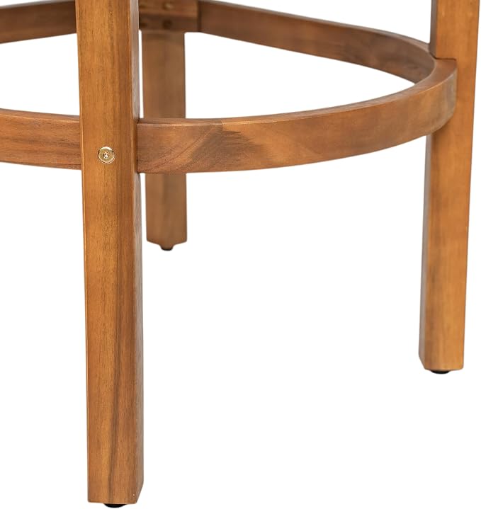 Christopher Knight Home Kuart Acacia Wood Outdoor Bar Stool Set of 2 - Image 19