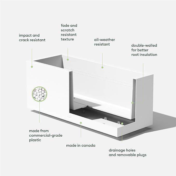 Veradek Block Series Long Box Planter - Image 2