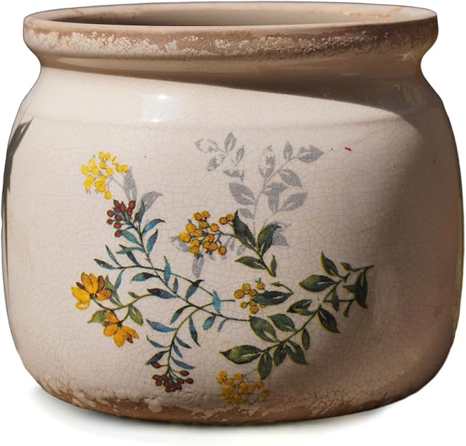 Vintage Ceramic Ice Crack Flower Pot by Dosayes