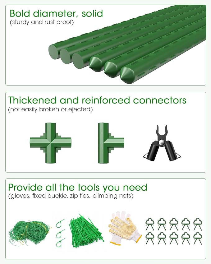 2 Pack Cucumber Trellis, Garden Trellis - Image 6