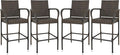 SUPER DEAL Upgraded Wicker Bar Stool Chairs Outdoor Backyard Rattan Chair by Superdeal