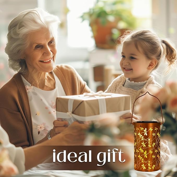 Birthday Gifts for Women Mom Grandma Ladies Solar Lanterns Outdoor Hanging - Image 6