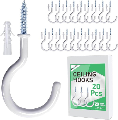 20 Pcs Ceiling Hooks for Hanging Plants by Etoolia