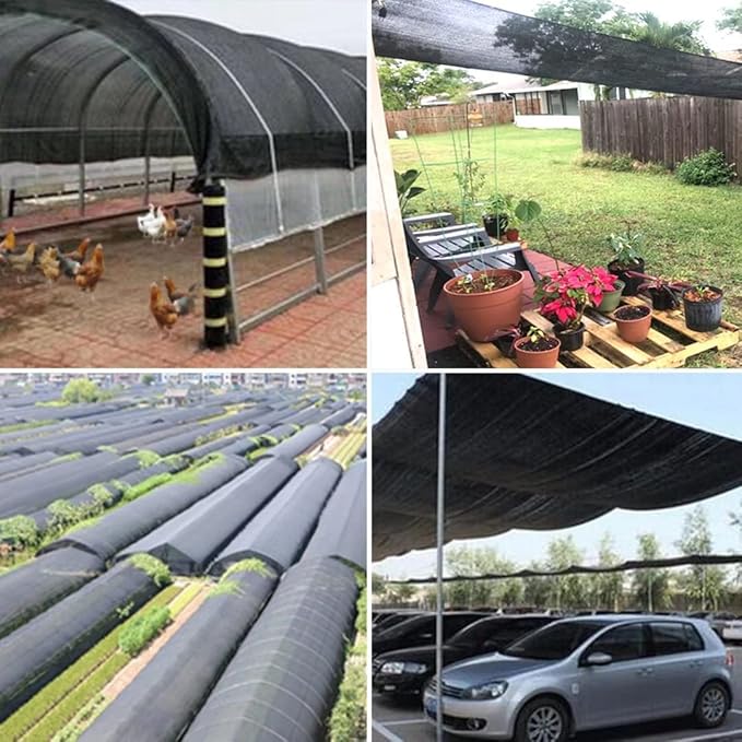 QLOFEI 18x26 FT Shade Cloth for Garden, 80-90% Sunblock Shade Neting Cover - Image 7