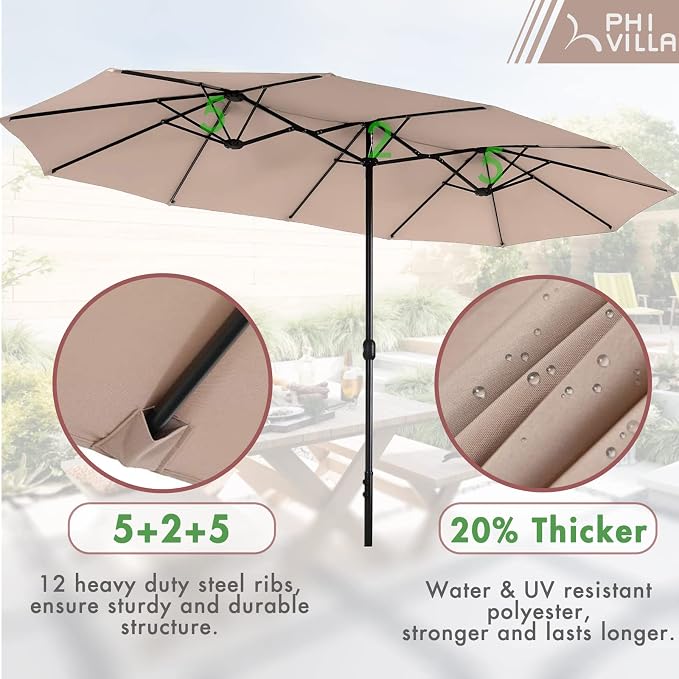 PHI VILLA 8 Piece Patio Dining Set - Image 5