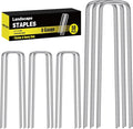 HongWay 50 Pack 6 Inch Landscape Staples, 8 Gauge Garden Stakes Heavy Duty More by HongWay
