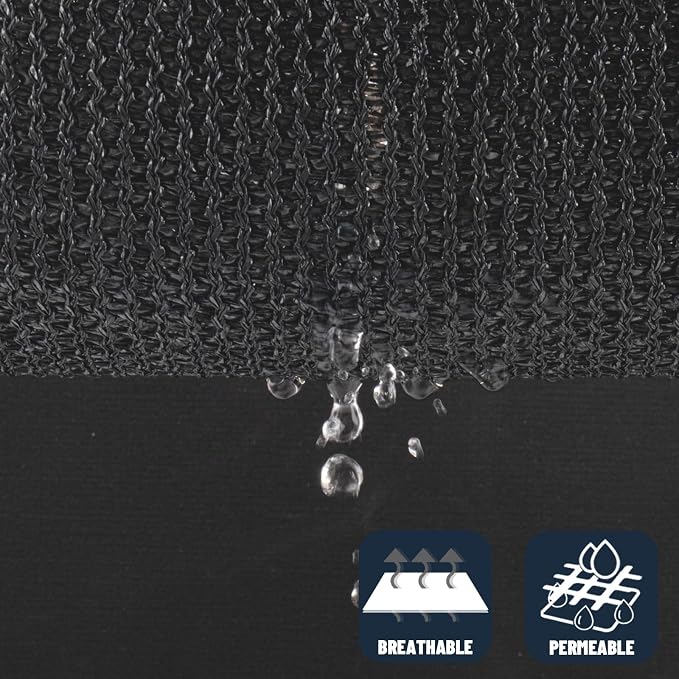 SUNNY GUARD Custom Size 8'x10'x12.8'Graphite Grey Sun Shade Sail Right Triangle - Image 5